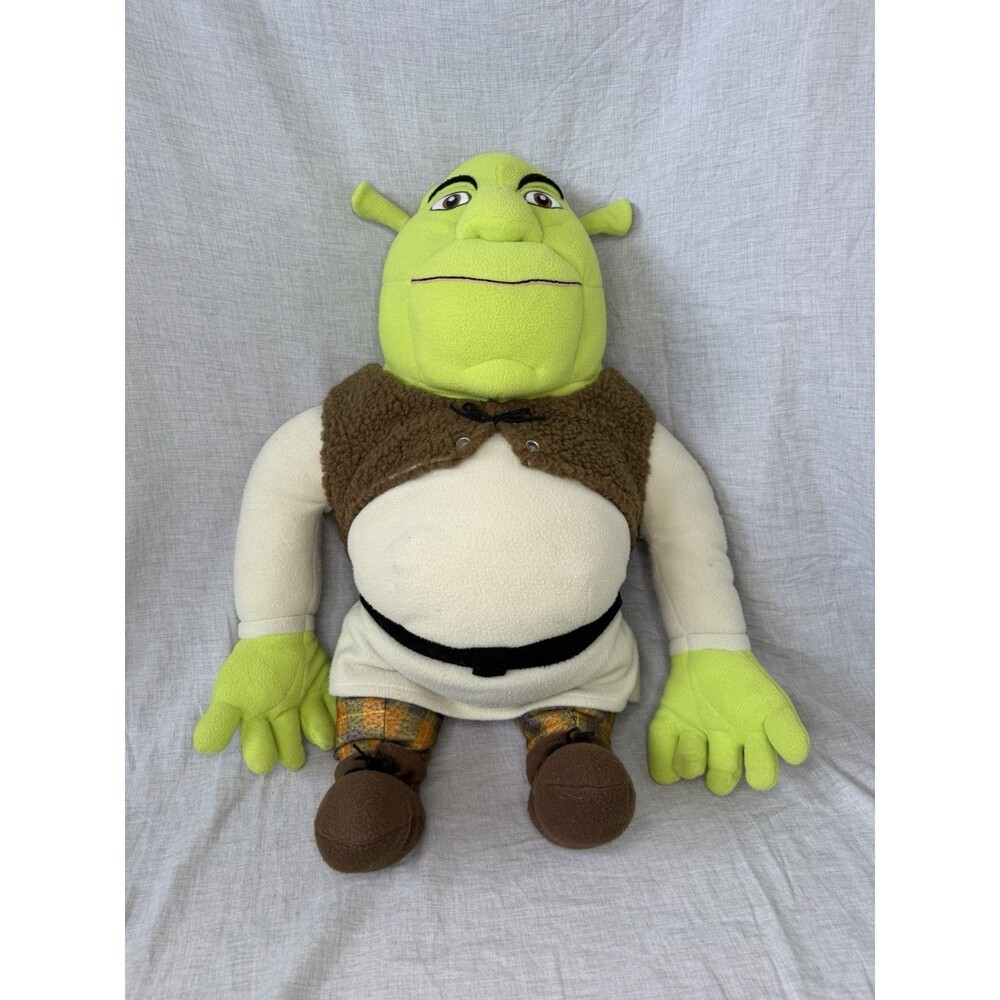Shrek Ogre Jumbo Plush Toy Doll 26” Tall DreamWorks 2002 Cuddle Pillow